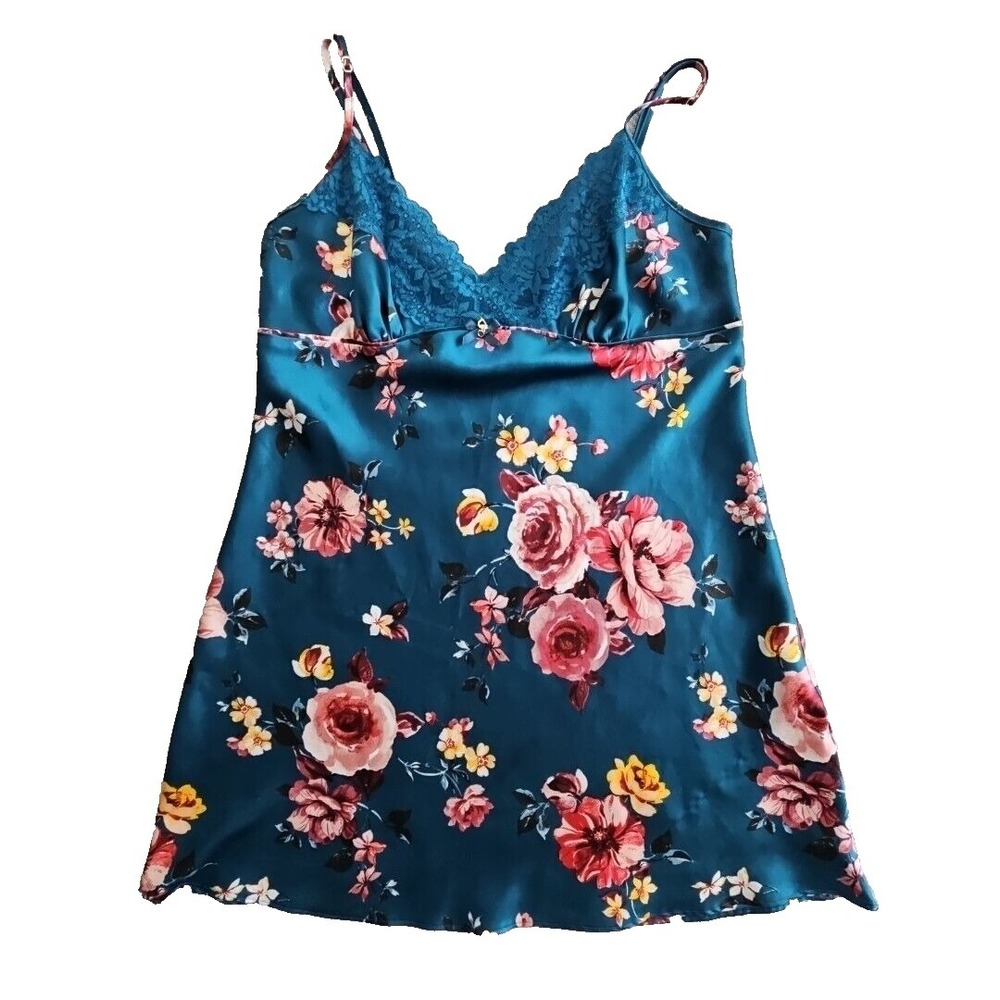 Thalia Sodi Floral Nightgown With Lace Size‎ M/M Sleepwear